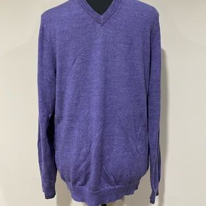Calvin Klein purple men’s v-neck sweater